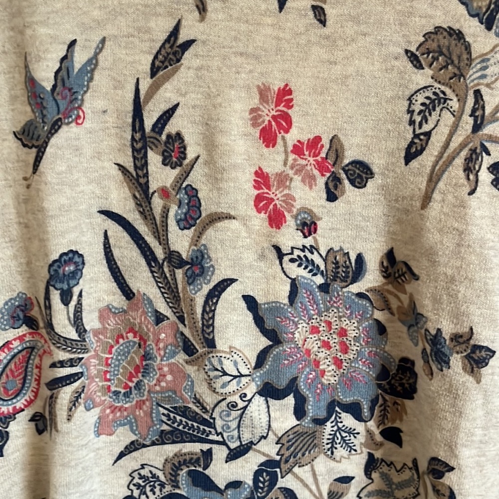 Peplum Floral Sweater by Loft - Picture 2 of 6